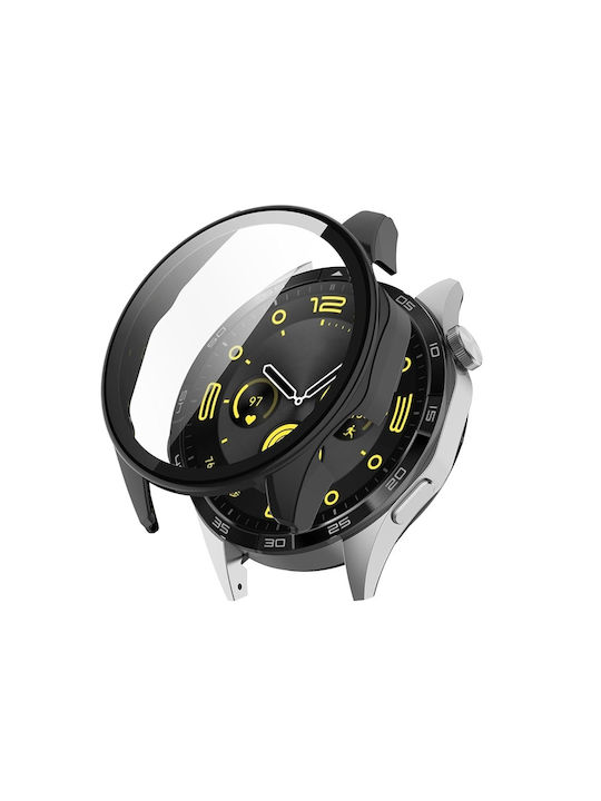 Techsuit Defense360 Pro Plastikhülle mit Glas in Schwarz Farbe für Huawei Watch GT 4 (46mm)