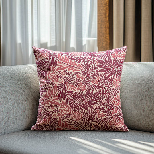 Beauty Home Διακοσμητική Μαξιλαροθήκη Blade Art Craft Μωβ 45x45εκ.