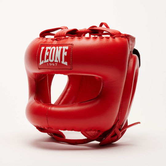 Leone 1947 Boxhelm Erwachsene Volles Gesicht Rot