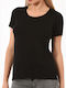 Women's Short Sleeve Cotton T-Shirt Black