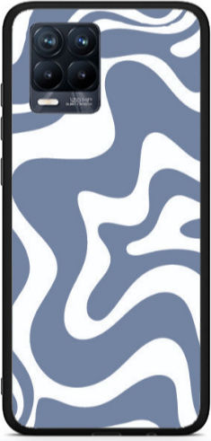 Realme 8 I Wavy Black Glänzende Hülle