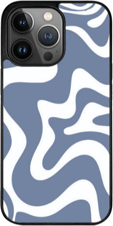 Apple iPhone 13 Pro Max Welliges Schwarzes Glänzendes Case