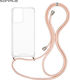 Sonique Armor Clear Silicone Case with Cord for...