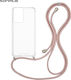 Sonique Armor Clear Silicone Case with Cord for...