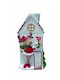 JK Home Decoration Weihnachtliche Keksdose Weiß L22xB12.5xD11cm.