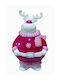 JK Home Decoration Weihnachtliche Keksdose Rot L25.5xB16xD15cm.