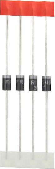 FR154 Δίοδος Fast με Τάση 400V και Ένταση 1.5A 4τμχ Fast Recovery Diodes 150nsec FR154G