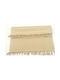 Natural Home Rug Rectangular Cotton with Fringes Ecru
