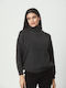 Women's Long Sleeve Sweater Woolen Turtleneck Gray