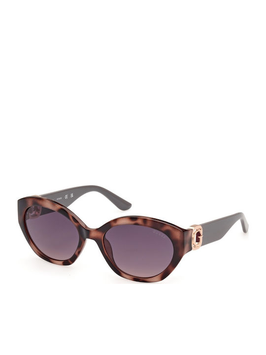 Guess Ochelari De Soare Pentru Femei Cu Ramă Neagră Tartarugă Din Plastic Și Lentile Gri Degrade GU00104 55B