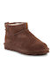 Leder Stiefeletten Damen Braun
