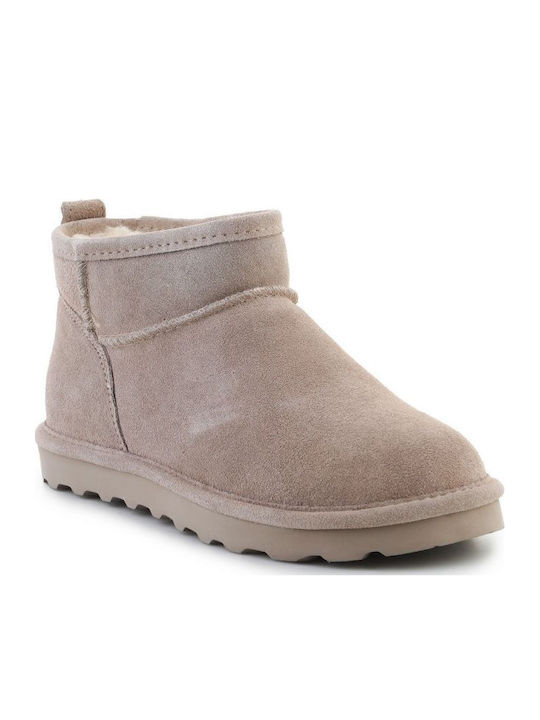 Bearpaw Leder Stiefeletten Damen Beige