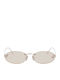 Fendi Unisex Ochelari de soare cu Auriu Cadru și Roz Oglindă Lentilă