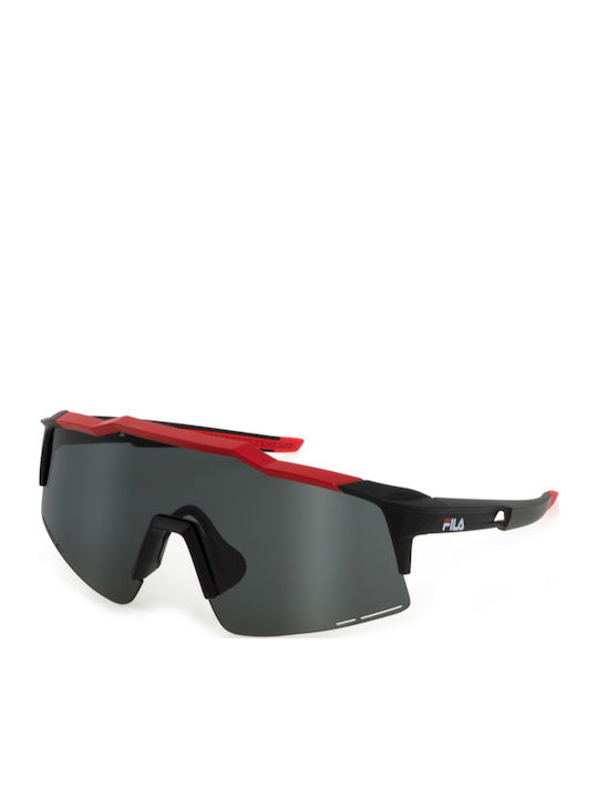 FILA Unisex Sunglasses with Black Plastic Frame...