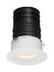 Nova Luce Χωνευτό Σποτ με Ενσωματωμένο LED και Θερμό Λευκό Φως Λευκό 1τμχ