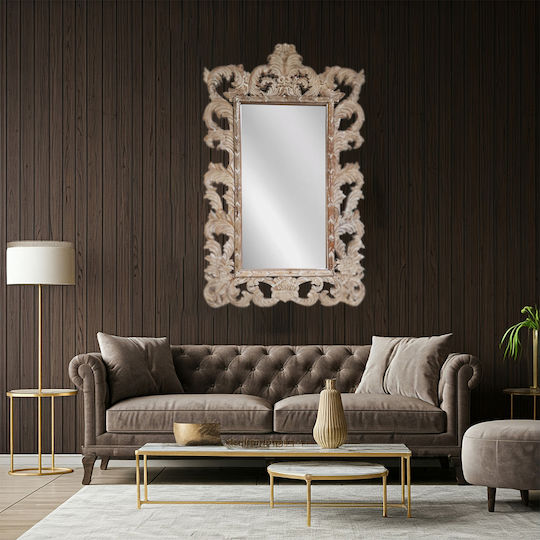 Artekko Mirroki Wall Mirror Full Length with White Wooden Frame 150x100cm 1pcs