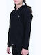 Kids Cardigan with Hood Black