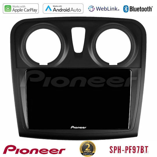 Pioneer Ηχοσύστημα Αυτοκινήτου για Dacia Dokker 2014-2021 (Bluetooth/USB/WiFi/GPS/Apple-Carplay/Android-Auto) με Οθόνη Αφής 9"