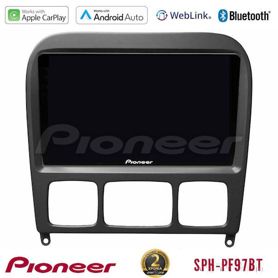 Pioneer Auto-Audiosystem für Mercedes-Benz S-Klasse 1999-2004 (Bluetooth/USB/WiFi/GPS/Apple-Carplay/Android-Auto) mit Touchscreen 9"