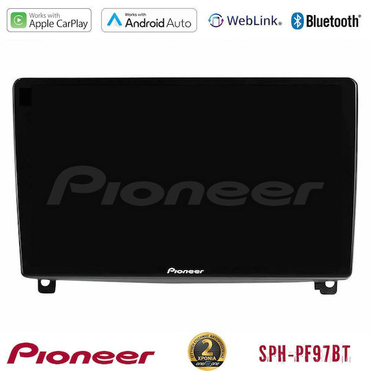 Pioneer Ηχοσύστημα Αυτοκινήτου για Peugeot 407 2004-2011 (Bluetooth/USB/WiFi/GPS/Apple-Carplay/Android-Auto) με Οθόνη Αφής 9"