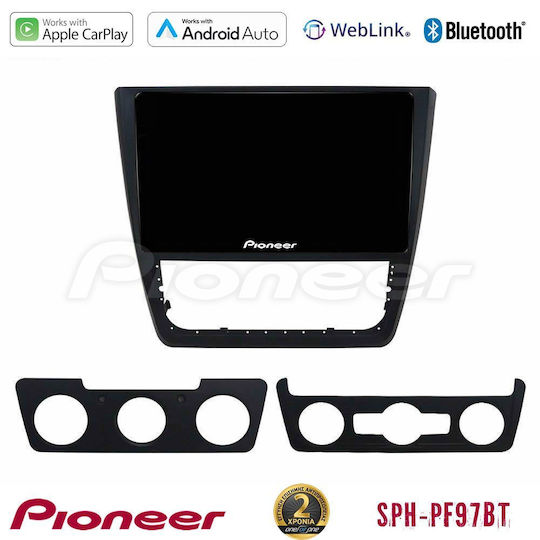 Pioneer Car Audio System for Skoda Yeti 2014-2017 (Bluetooth/USB/WiFi/GPS/Apple-Carplay/Android-Auto) with Touch Screen 9"