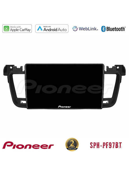 Pioneer Car Audio System for Peugeot 508 2010-2018 (Bluetooth/USB/WiFi/GPS/Apple-Carplay/Android-Auto) with Touch Screen 9"