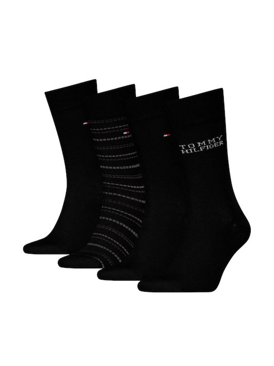 Tommy Hilfiger Чорапи Black 4Пакет
