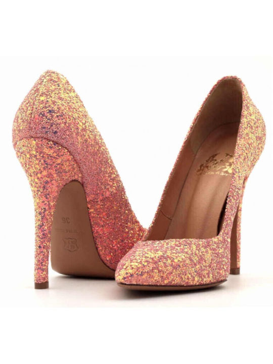 Classic Fairy Salmon Glitter Pumps