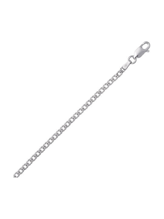 VTJ Lanț Argintiu Subțire Grosime 2.2mm și Lungime 40cm