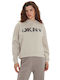 Logo Women's Sweatshirt Hooded Oatmeal