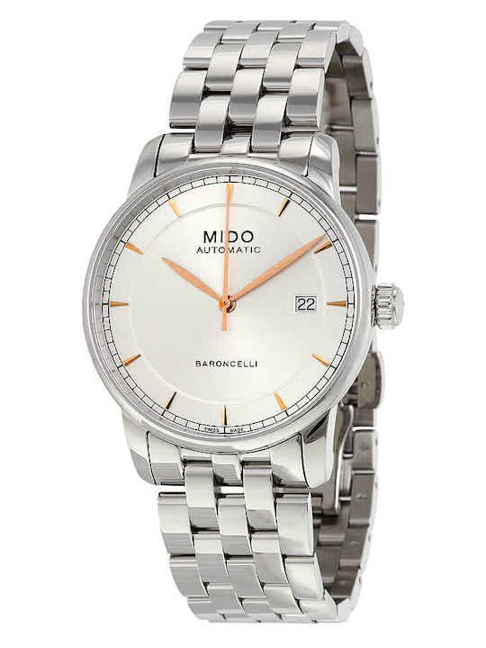 Mido Baroncelli Ii Ρολόι Αυτόματο με Μεταλλικό Μπρασελέ Mido Baroncelli Ii Ρολόι Αυτόματο με Μεταλλικό Μπρασελέ