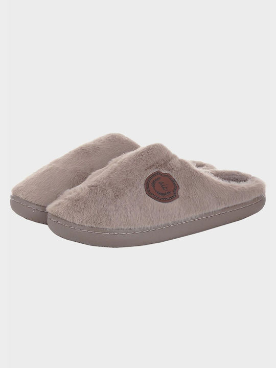 Men's Solid Color Fluffy Slipper Sand