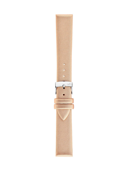 Morellato Leather Strap Pink Gold 14mm