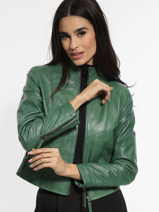Newton Leather Women's Crop Lifestyle Leather J...