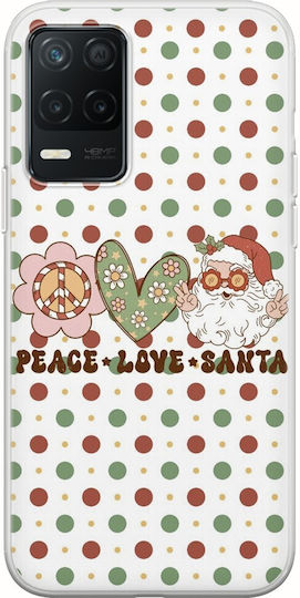 Peace Love Santa Realme 8 5g Flexible Tpu Διάφανη Σιλικόνη