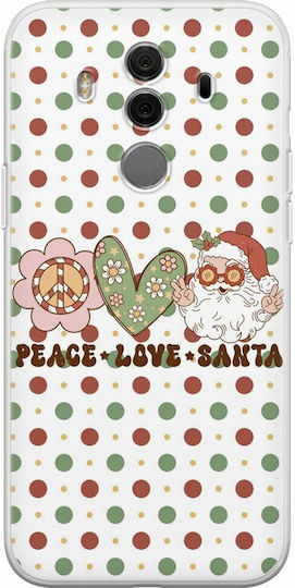 Peace Love Santa Huawei Mate 10 Pro Flexibles TPU Transparentes Silikon