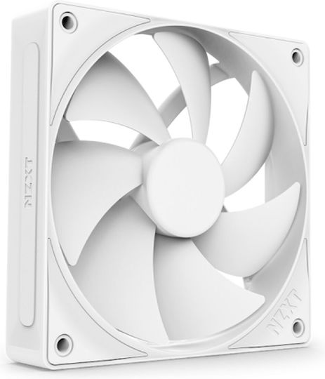 NZXT F120P Case Fan (2000rpm / 73.47cfm) Χωρίς Led Φωτισμό και Σύνδεση 4-Pin PWM Λευκό