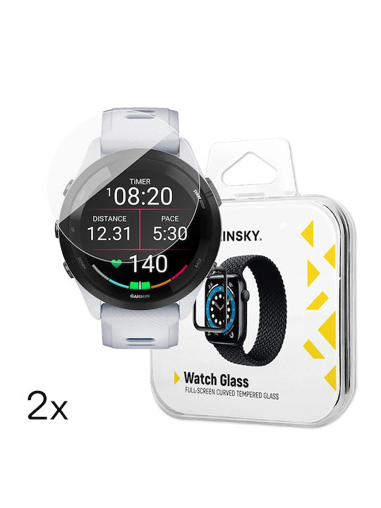 Wozinsky Full Glue Gehärtetes Glas für das Garmin Forerunner 265s 2Stück