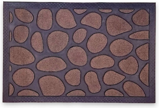 Sidi Home Plast Fußmatte Eingang Braun 40x60cm E-1549 Braun