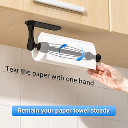 Olympus Wall Mounted Metallic Paper Towel Holder Black Matt 31cm