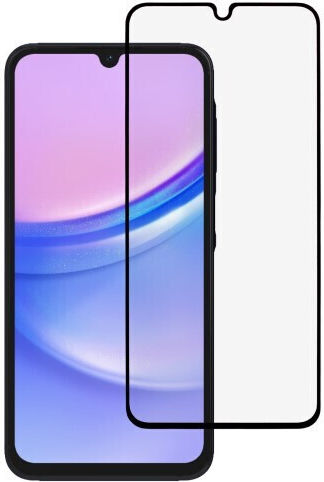 Panzerglas Vollabdeckung Displayschutz für Samsung Galaxy A16 5G Schwarz