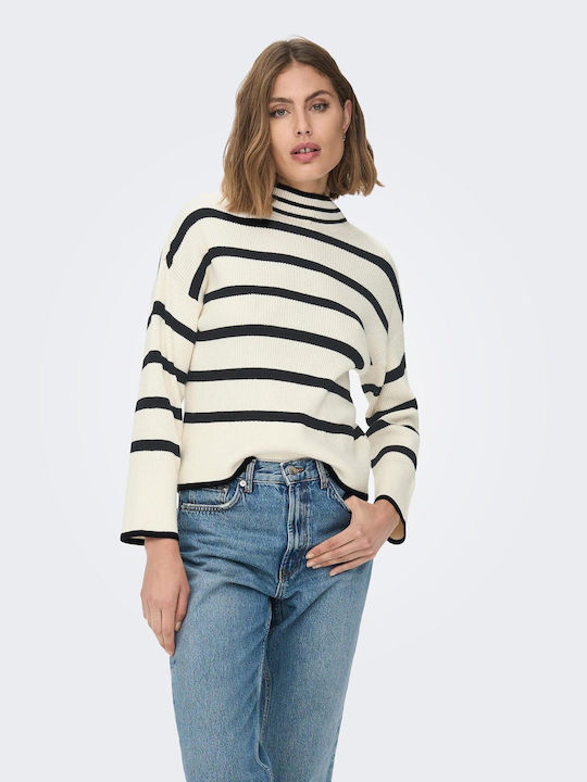 Only Women's Long Sleeve Sweater Ecru