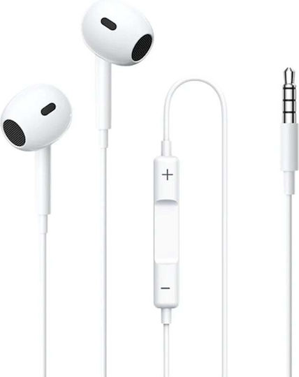 Remax Rm-570 In-ear Handsfree Ακουστικά με Βύσμα 3.5mm Λευκό