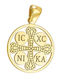 Dio Jewellery Lab Pendant Kids Talisman Double Sided with Chain Konstantinato 40cm made of Silver 20FY