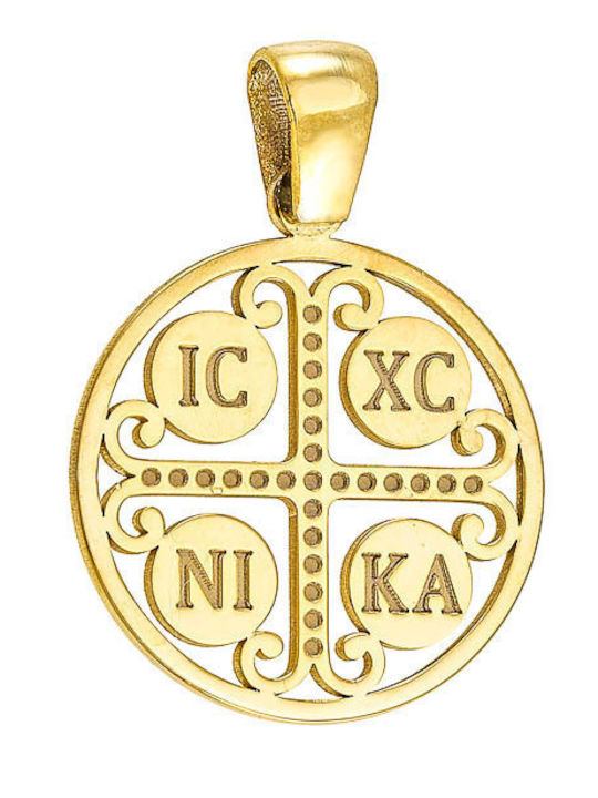 Dio Jewellery Lab Pendant Kids Talisman Double Sided with Chain Konstantinato 45cm. made of Silver 21FY