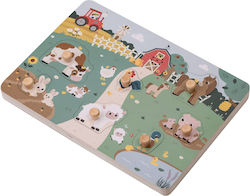Ξύλινο Παιδικό Puzzle Σφηνώματα 6pcs FreeOn