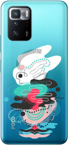 Xiaomi Poco X3 Gt Abstract 50 Transparent Silicone Tpu Θήκη