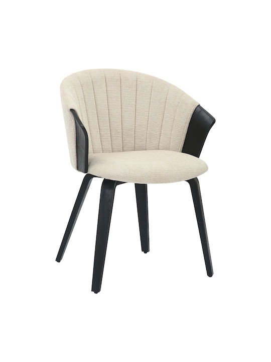 Jesper Scaune Sala de mese Black-ecru 1buc 61x5...