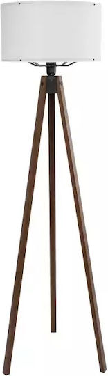 GloboStar Saga Lampa de podea Î140xL38cm. cu Soclu pentru Bec E27 Alb