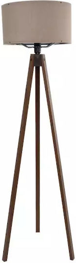 GloboStar Saga Lampa de podea Î140xL38cm. cu Soclu pentru Bec E27 Gri
